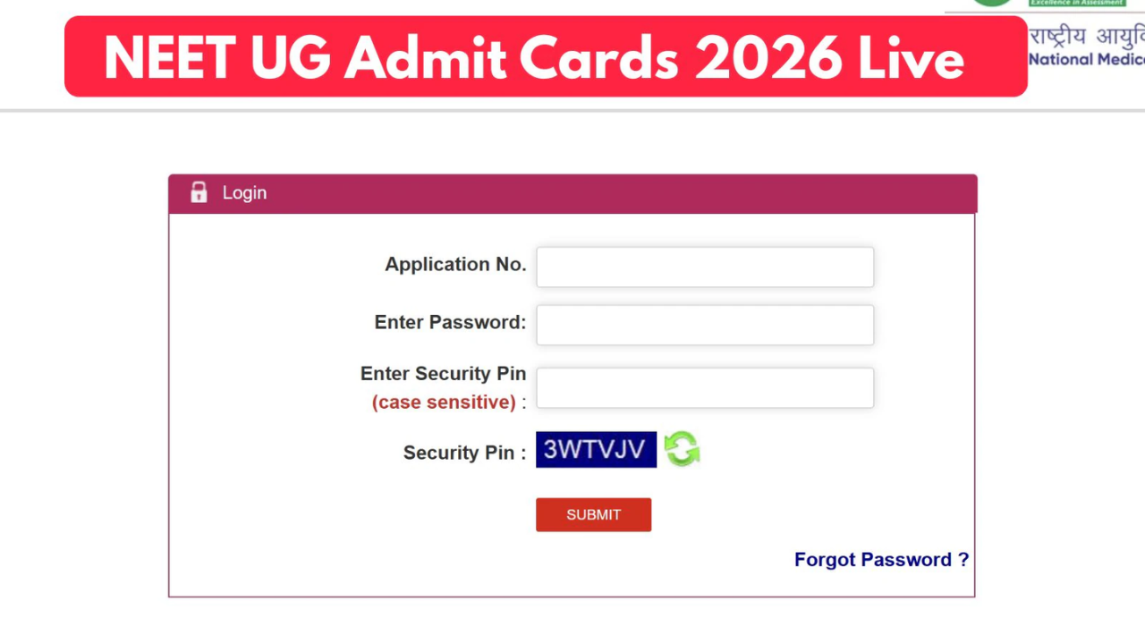 RE-NEET 2026 Admit Card Out